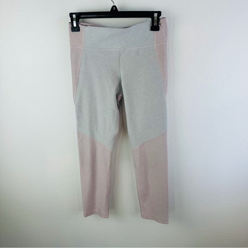 Outdoor Voices Pink And Gray Cropped Leggings Size M